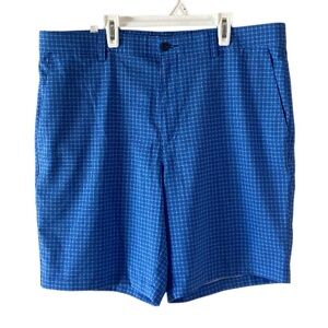 PGA Tour Gingham Plaid Golf Performance Shorts 38